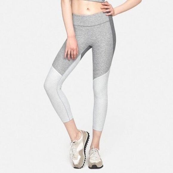Outdoor Voices Gray Colorblock High Rise 7/8 Leggings Size Small - Picture 1 of 6